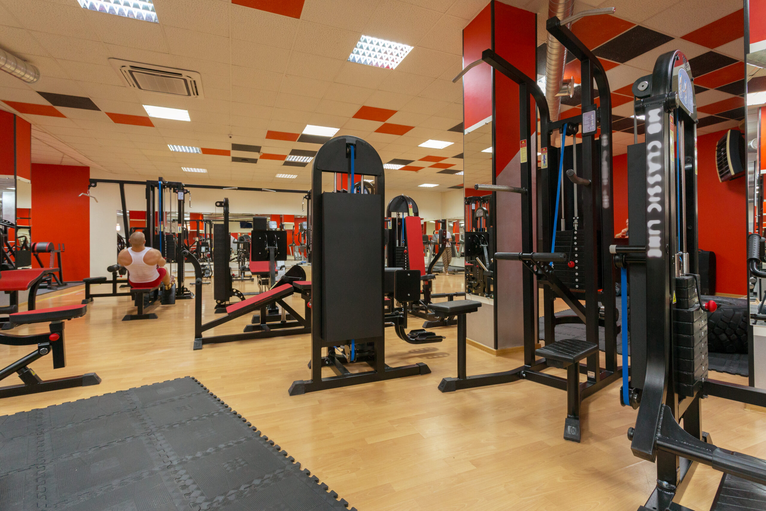 Equipments in the gym Equipments in the gym